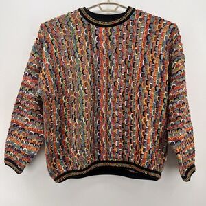 Tundra Canada XL Multicolor Mens Sweater Pullover "Coogi Style" Cotton Cosby